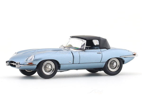 1961 Jaguar E-Type Roadster blue 1:64 GFCC diecast scale model miniature car collectible