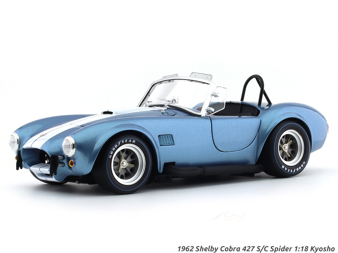 1962 Shelby Cobra 427 S/C Spider light blue 1:18 Kyosho diecast