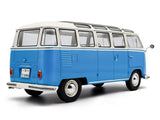 1962 Volkswagen T1 Samba Blue/White 1:18 Solido Licensed Diecast Scale Model Car Collectible