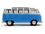 1962 Volkswagen T1 Samba Blue/White 1:18 Solido Licensed Diecast Scale Model Car Collectible