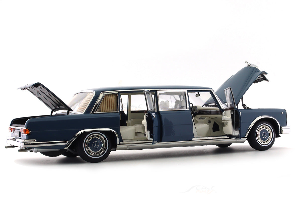 1963-81 Mercedes-Benz 600 Pullman W100 blue 1:18 NZG diecast scale
