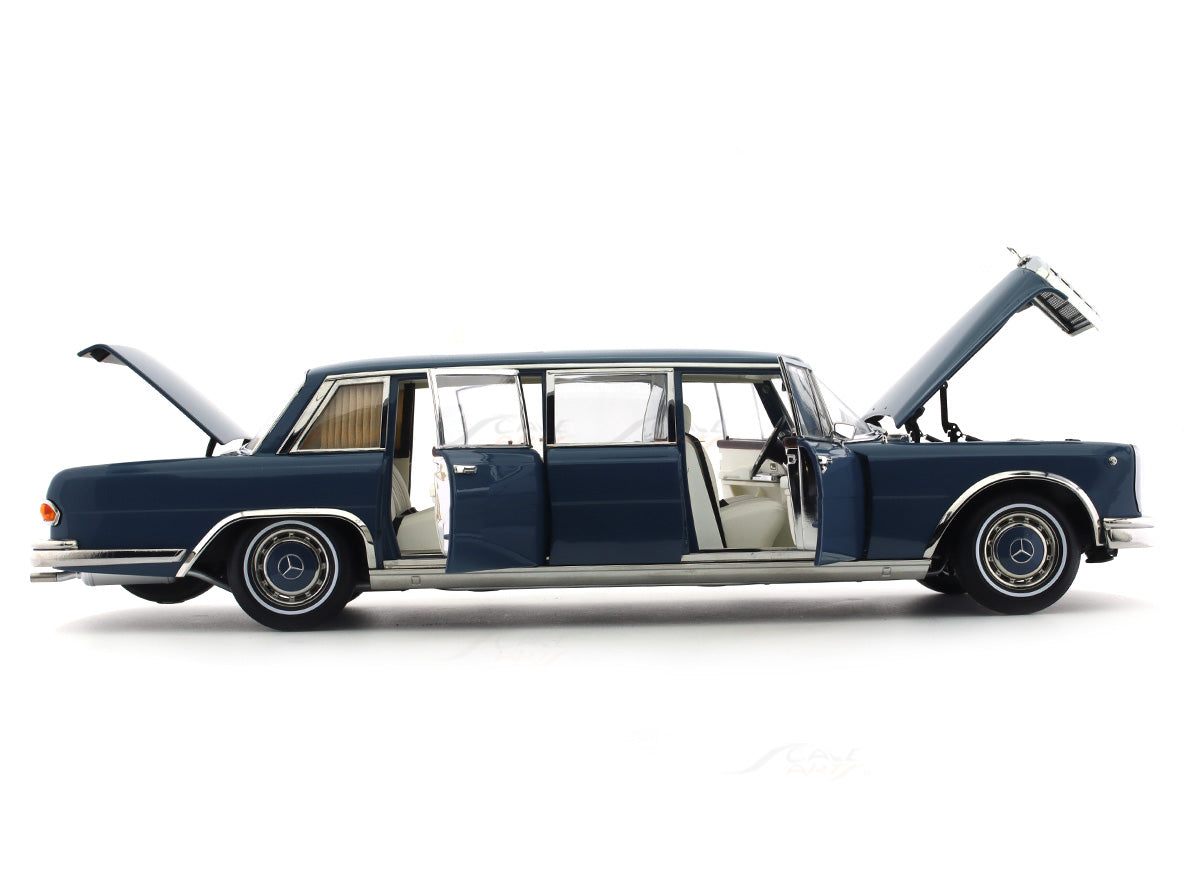 1963-81 Mercedes-Benz 600 Pullman W100 blue 1:18 NZG diecast scale mod