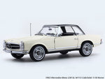 1963 Mercedes-Benz 230 SL W113 Cabriolet White 1:18 Norev diecast Scale Model collectible