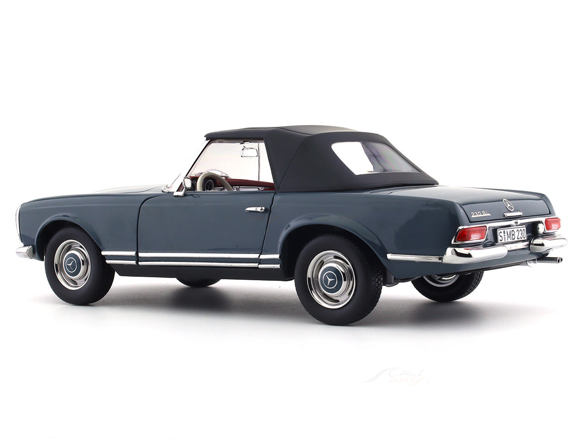 1963 Mercedes-Benz 230 SL W113 Pagoda blue 1:18 Norev diecast Scale ...