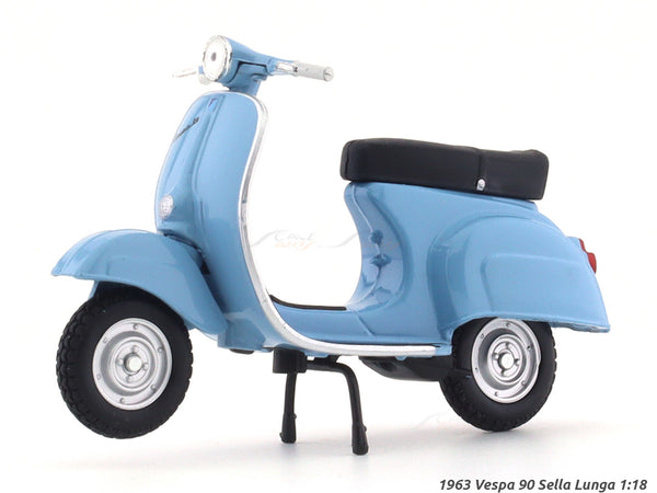 1963 Vespa 90 Sella Lunga 1:18 diecast scale model scooter bike collectible