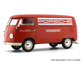 1963 Volkswagen T1 Porsche van 1:18 Welly diecast scale model car