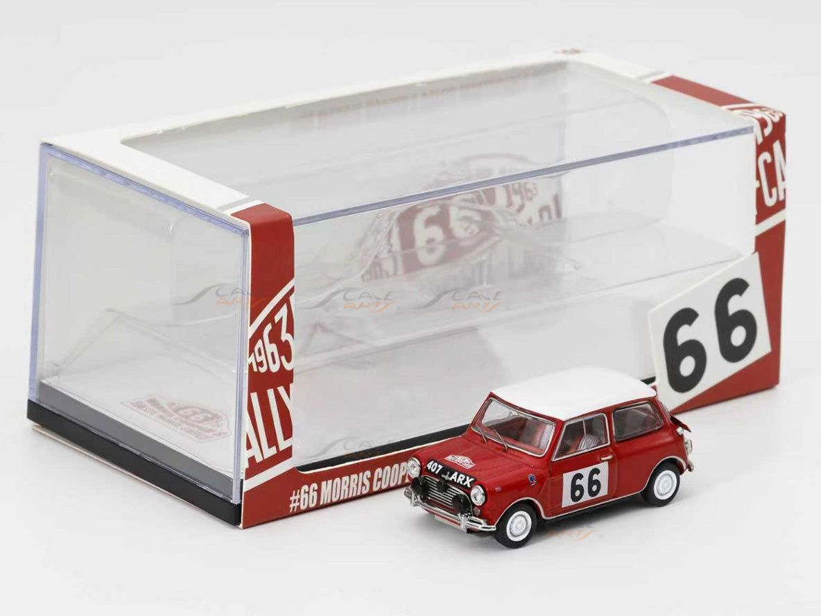 1963 Mini Cooper #66 Rally Monte Carlo 1:64 GCD Licensed Diecast