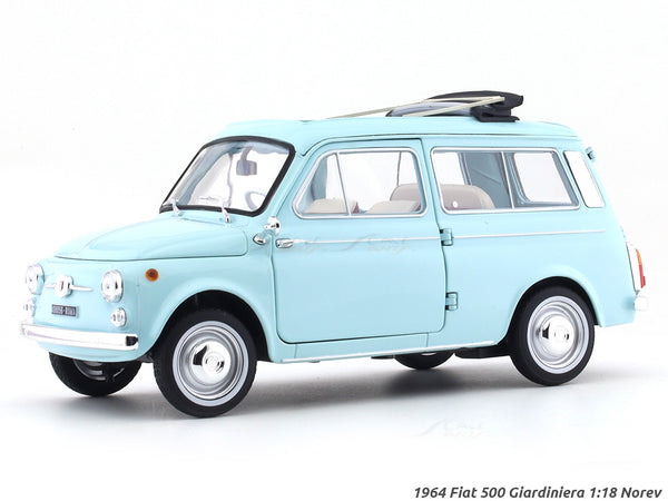 1964 Fiat 500 Giardiniera blue 1:18 Norev diecast Scale Model collectible (Copy)