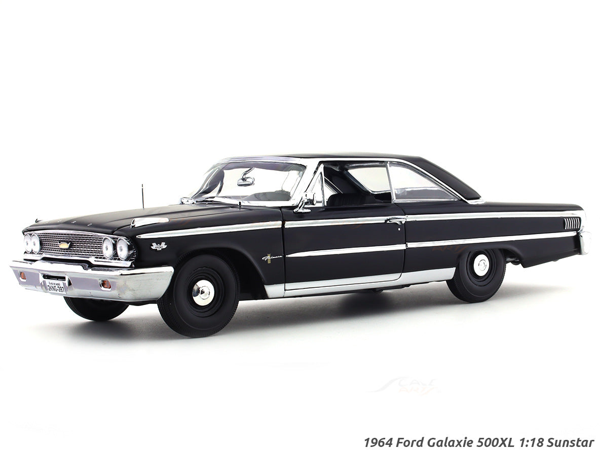 1964 Ford Galaxie 500XL matte black 1:18 SunStar diecast scale model c