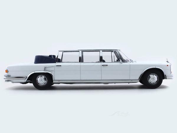 1964 Mercedes-Benz 600 LWB W100 Landaulet White 1:18 KK Scale 