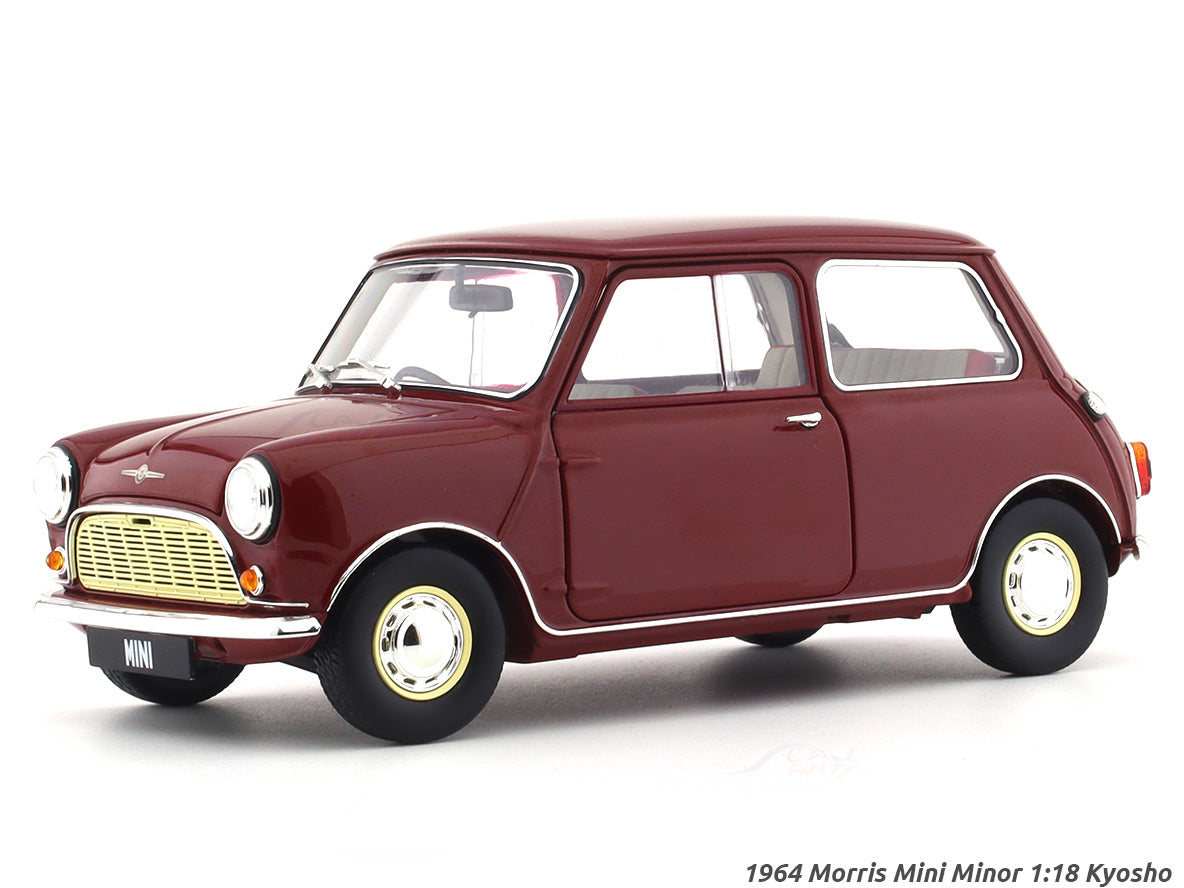 1964 Morris Mini Minor red 1:18 Kyosho diecast scale model car ...