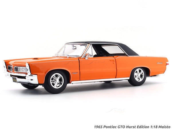 1965 Pontiac GTO Hurst Edition orange 1:18 Maisto diecast Scale Model car