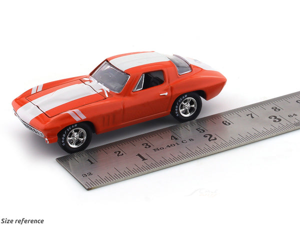 M2 Machines 1/64 1966 Chevrolet Corvette 427 Schwinn Arancione Krate 31500-HS35 - Foto 2