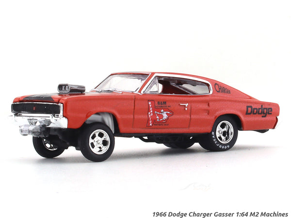 1966 Dodge Charger Gasser 1:64 M2 Machines diecast hauler scale model