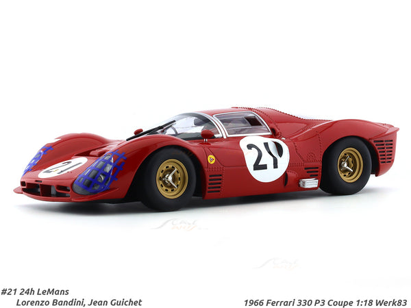 1966 Ferrari 330 P3 Coupe #21 24h LeMans 1:18 Werk83 diecast Scale Model car collectible