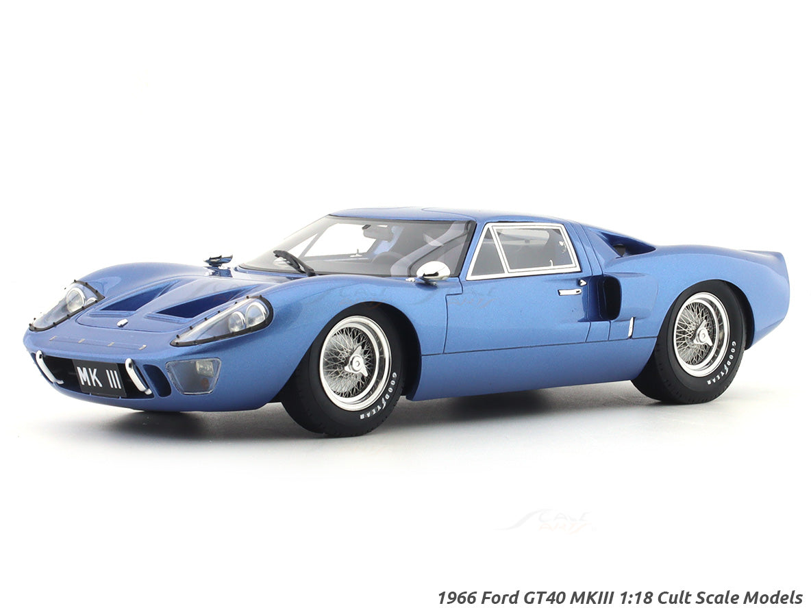 1966 Ford GT40 MKIII blue 1:18 Cult Models resin Scale Model car