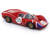 Red race car model with number 21 on a white background