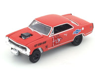 1967 Chevrolet Nova Gasser red 1:64 M2 Machines diecast scale car collectible