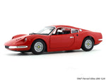 1967 Ferrari Dino 206 red 1:24 diecast scale model truck collectible