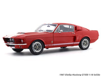 Solido 1:18 1967 Shelby Mustang GT500 red diecast Scale Model collectible