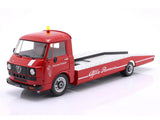1967 Alfa Romeo A12 F12 Service Truck Red 1:18 Mitica Diecast Scale Model Truck Collectible | Classic Italian Utility Vehicle