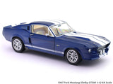 1967 Ford Shelby GT500 Blue 1:12 KK Scale Diecast Scale Model Car Collectible