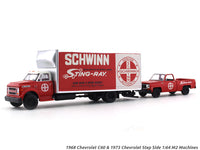 1968 Chevrolet C60 & 1973 Chevrolet Step Side 1:64 M2 Machines diecast hauler scale model