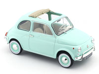 1968 Fiat 500 L Pestal blue 1:18 Norev diecast scale model car collectible