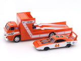 1968 Dodge L600 Race Hauler & 1969 Charger Daytona 1:64 M2 Machines diecast hauler scale model