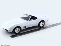 1969 Chevrolet Corvette Convertible white 1:18 Norev diecast scale model car collectible