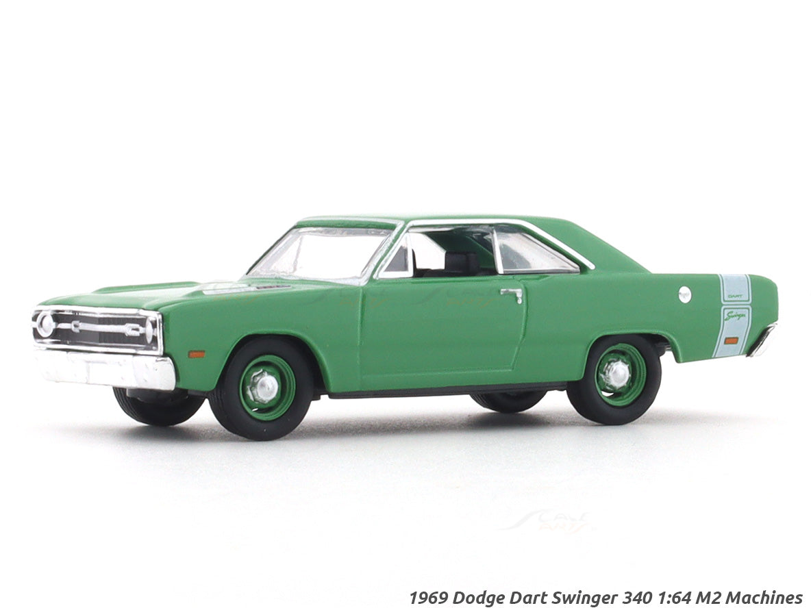 1969 Dodge Dart Swinger 340 green 1:64 M2 Machines licensed