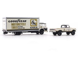 1969 Ford C950 Box Truck & 1972 Ford F250 4X4 Truck 1:64 M2 Machines diecast hauler scale model