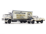 1969 Ford C950 Box Truck & 1972 Ford F250 4X4 Truck 1:64 M2 Machines diecast hauler scale model