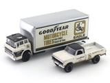 1969 Ford C950 Box Truck & 1972 Ford F250 4X4 Truck 1:64 M2 Machines diecast hauler scale model