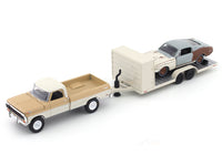 1969 Ford F-100 Ranger & 1968 Ford Mustang GT-390 1:64 M2 Machines diecast hauler scale model