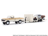 1969 Ford F-100 Ranger & 1968 Ford Mustang GT-390 1:64 M2 Machines diecast hauler scale model (Copy)