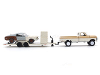 1969 Ford F-100 Ranger & 1968 Ford Mustang GT-390 1:64 M2 Machines diecast hauler scale model