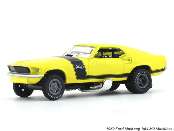 1969 Ford Mustang yellow 1 64 M2 Machines diecast hauler scale model Scale Arts India