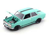 1970 Datsun 510 blue 1:64 M2 Machines diecast scale model collectible