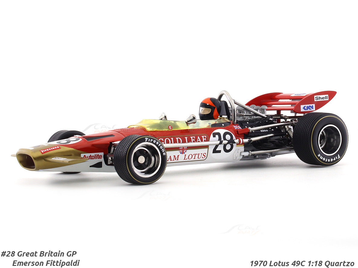 1970 Lotus 49C No. 28 Emerson Fittipaldi 1:18 Quartzo diecast