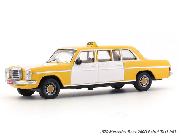 1970 Mercedes-Benz 240D Beirut Taxi 1:43 diecast scale model car collectible