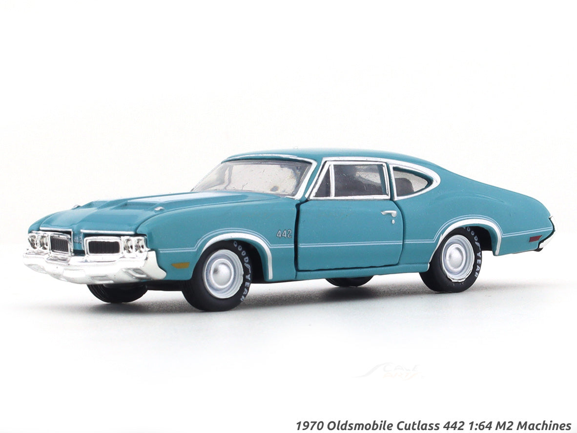Cutlass Machine 1970 Oldsmobile Cutlass 442 1:64 M2 Machines diecast scale model ...