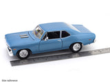 1970 Chevrolet Nova SS Blue 1:24 Maisto licensed diecast Scale Model car collectible