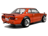 1970 Nissan Skyline C10 Hakosuka Solido Works Orange 1:18 Solido Licensed Diecast Scale Model Car Collectible