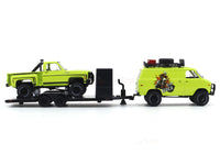 1971 Chevrolet G10 4X4 & 1976 Chevrolet Scottsdale Sport 4X4 1:64 M2 Machines diecast hauler scale model