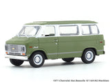 1971 Chevrolet Van Beauvile 10 green 1:64 M2 Machines diecast scale car collectible