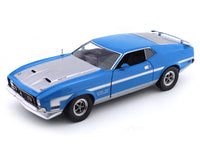 1971 Ford Mustang Boss 351 Blue 1:18 SunStar diecast scale model car collectible