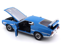 1971 Ford Mustang Boss 351 Blue 1:18 SunStar diecast scale model car collectible