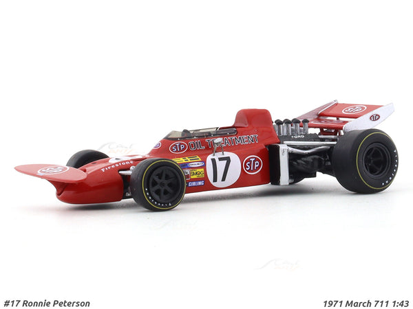 1971 March 711 Ronnie Peterson No 17 1:43 Formula 1 diecast scale model car collectible