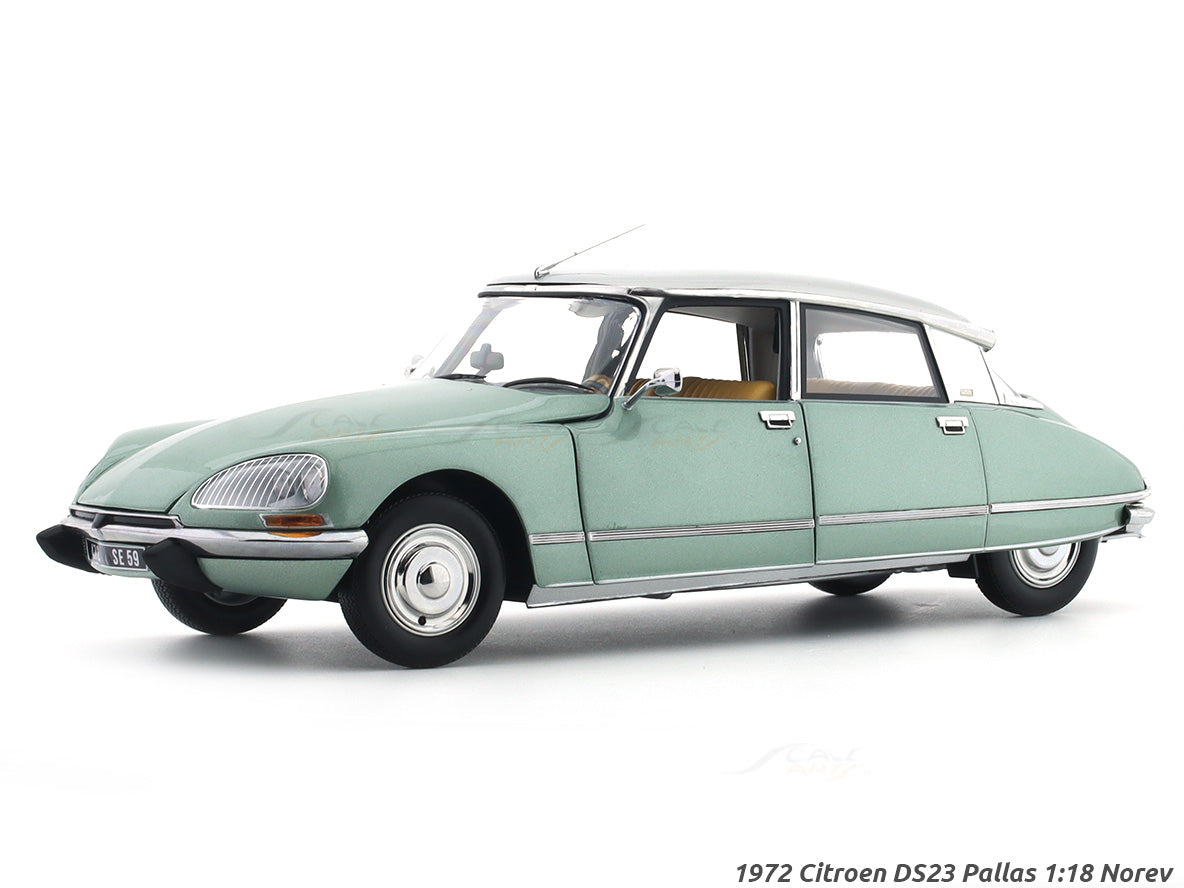 1972 Citroen DS23 Pallas green 1:18 Norev diecast scale model car